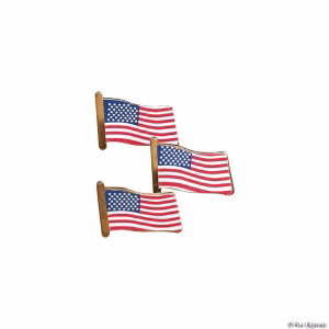 Patriotic Flag Pin, 7/8", Sold Individually