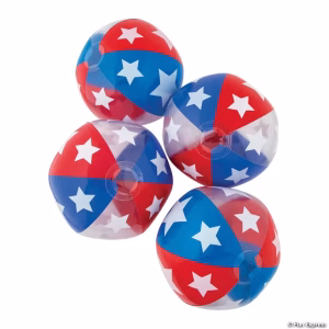 Patriotic 11" Beach Ball, Sold Individually